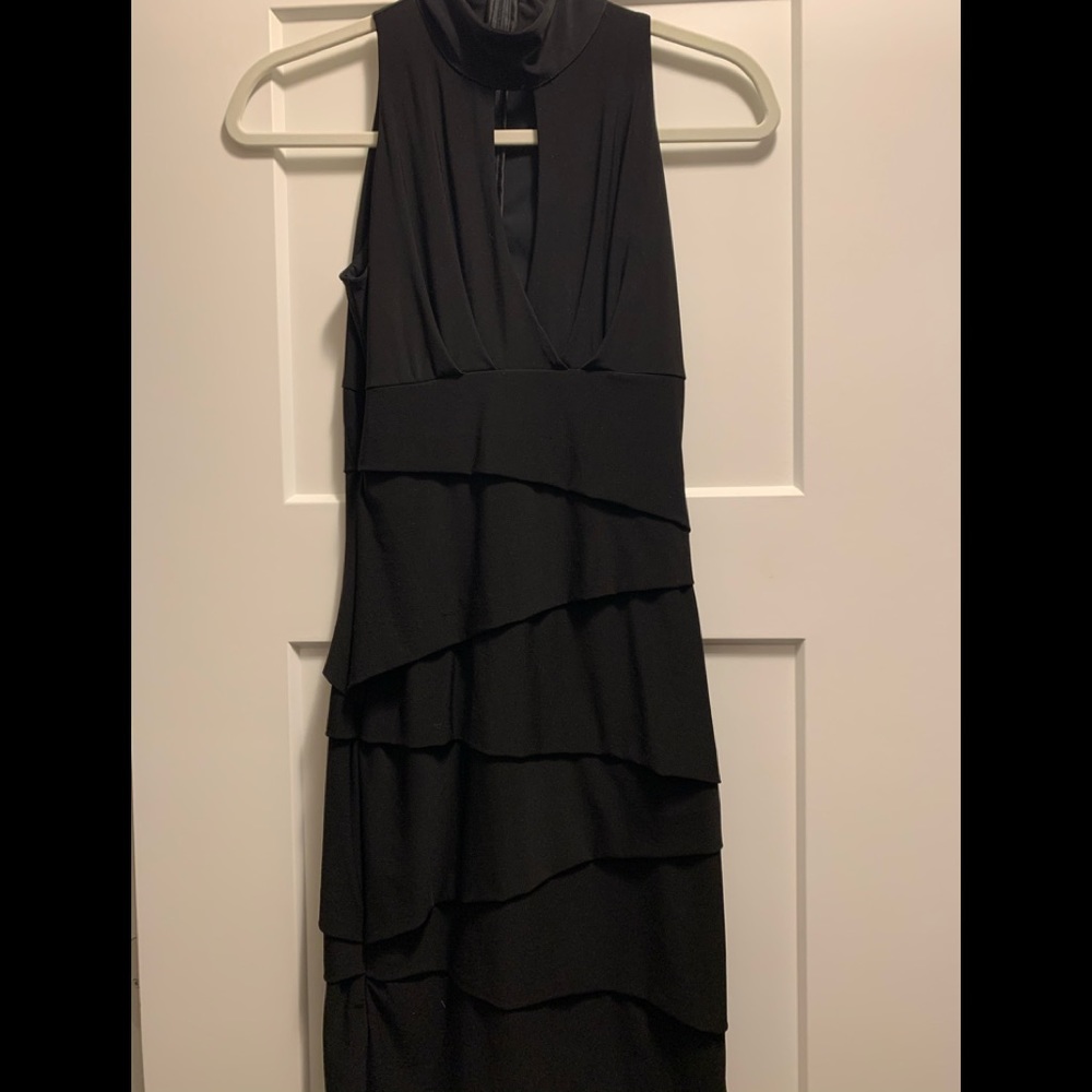 WHBM Black Dress. Form Fitting